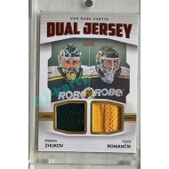2023/24 Goal cards Chance Liga 2. série #JD-04 Maksin Zhukov / Patrik Romančík Game Used Material Dual Jersey 20/20