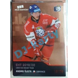 2020 MK reprezentace Andrej Šustr EHT #36 13/25 Red