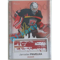 2017 OFS Mountfield Cup Jaroslav Pavelka #2 2/4 Game Used Stick Gold Signature