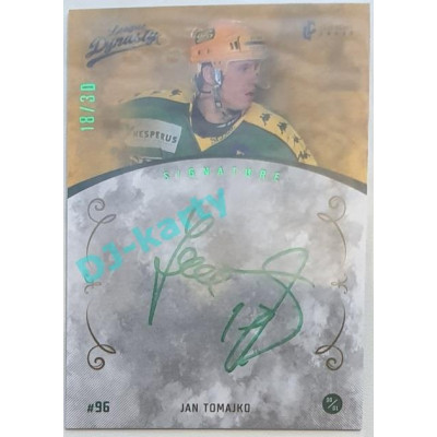 2021 Legendary Cards League Dynasty Vsetín Jan Tomajko #150 18/30 Signature