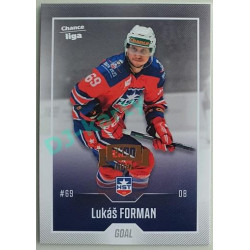 2022/23 Goal Cards Chance Liga 1. série #078 Lukáš Forman Expo Pardubice