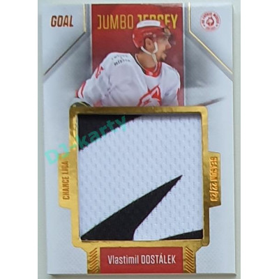 2022/23 Goal Cards Chance Liga 1. série #J-15 Vlastimil Dostálek JUMBO Jersey 07/77