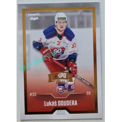 2022/23 Goal Cards Chance Liga Update #485 Lukáš Doudera Expo Gold 1 of 3