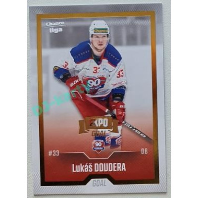 2022/23 Goal Cards Chance Liga Update #485 Lukáš Doudera Expo Gold 1 of 3