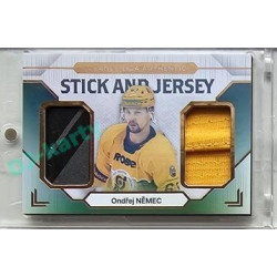2023/24 Goal cards Chance Liga 2. série #SJ-03 Ondřej Němec Game Used Material Jersey&Stick 14/20