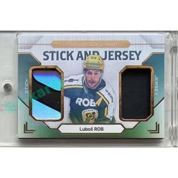 2023/24 Goal cards Chance Liga 2. série #SJ-04 Luboš Rob Game Used Material Jersey&Stick 14/20