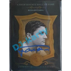 2020 OFS Síň slávy českého hokeje Richard Farda #SSCH-RFA 14/20 Black Authentic Signature Blue