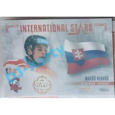2019/20 OFS Matúš Hlaváč #IS-MHL 10/15 International Stars Limited Stamp