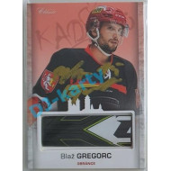 2017 OFS Mountfield Cup Blaž Gregorc #4 2/4 Game Used Stick Gold Signature