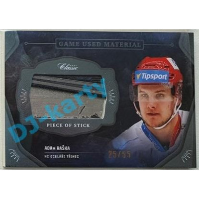 2020/21 OFS 2. série Adam Raška #GUM-ARA 25/55 Game Used Material