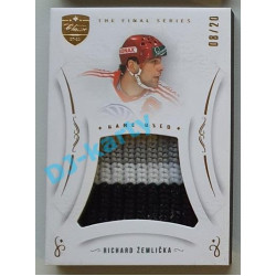 2021/22 OFS The Final Series Richard Žemlička #MEM-RZ 08/20 Game Used Gold