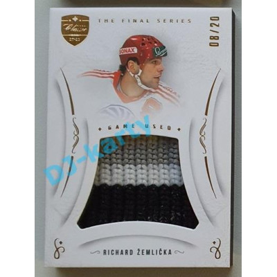 2021/22 OFS The Final Series Richard Žemlička #MEM-RZ 08/20 Game Used Gold