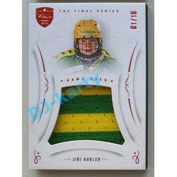 2021/22 OFS The Final Series Jiří Hudler #JER-JH 01/10 Game Used Jersey Red