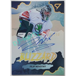 2022/23 Sportzoo ELH 1. série #BLS-FN Filip Novotný Blizzard Auto xx/50