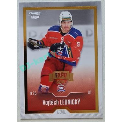 2022/23 Goal Cards Chance Liga Update #487 Vojtěch Lednický Expo Gold 1 of 3