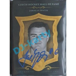 2020 OFS Síň slávy českého hokeje Jaroslav Špaček #SSCH-JŠP 06/20 Black Authentic Signature Blue