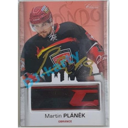 2017 OFS Mountfield Cup Martin Pláněk #5 2/4 Game Used Stick Gold Signature