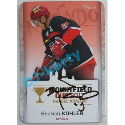 2017 OFS Mountfield Cup Bedřich Köhler #13 2/10 Autograph Die Cut