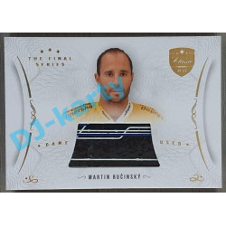 2021/22 OFS The Final Series Martin Ručínský #STI-RU Game Used Stick Gold PROMO