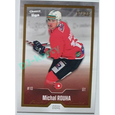 2022/23 Goal Cards Chance Liga 1. série #150 Michal Rouha Gold 17/23