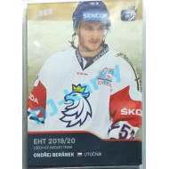2020 MK reprezentace Ondřej Beránek RC EHT #1 Gold Promo