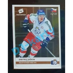 2020 MK Stick Dmitrij Jaškin Nejužitečnější hráč KHL #34 1 of 25 Bronze