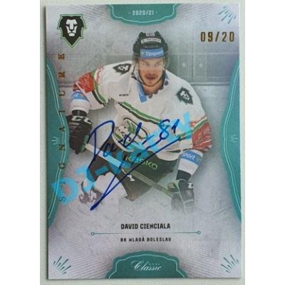 2020/21 OFS 2. série David Cienciala #242 09/20 Rainbow Signature