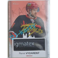2017 OFS Mountfield Cup René Vydarený #6 2/4 Game Used Stick Gold Signature
