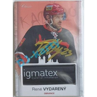 2017 OFS Mountfield Cup René Vydarený #6 2/4 Game Used Stick Gold Signature