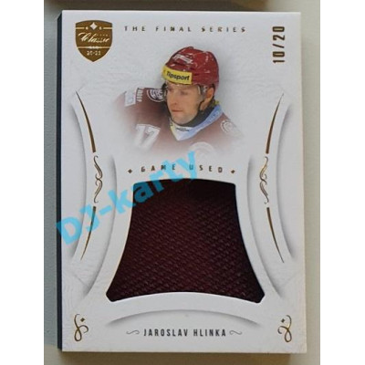 2021/22 OFS The Final Series Jaroslav Hlinka #MEM-JH 10/20 Game Used Gold