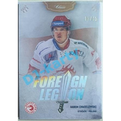 2020/21 OFS 2. série Aaron Chmielewski #FL-ACW 15/15 Foreign Legion Neon Rainbow
