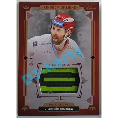 2021 OFS Kingdom of Lions Vladimír Růžička #S16 04/10 Piece of Stick RED