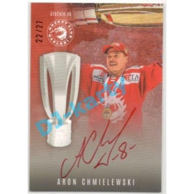 2021/22 OFS The Final Series Aron Chmielewski #TRI-17 07/27 Bonus Signature Champions HC Oceláři Třinec