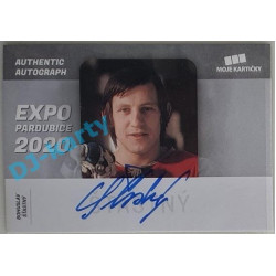 2021 MK reprezentace Bohuslav Šťastný #BŠ Expo Authentic Autograph xx/35