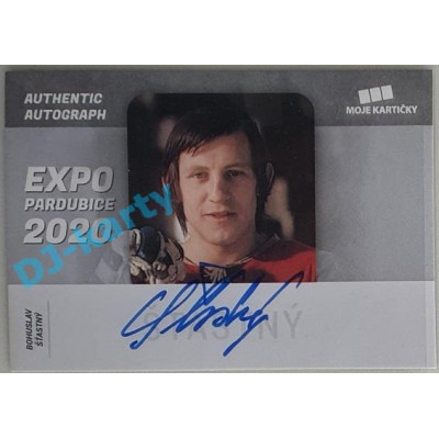 2021 MK reprezentace Bohuslav Šťastný #BŠ Expo Authentic Autograph xx/35