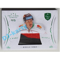 2021/22 OFS The Final Series Miroslav Forman #STI-FOI 4/5 Game Used Stick Emerald