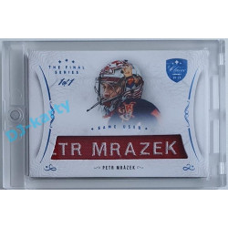2021/22 OFS The Final Series Petr Mrázek #MEM-ER 1/1 Game Used Blue