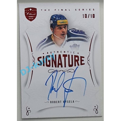 2021/22 OFS The Final Series Robert Kysela #TFS-RY 10/10 Authentic Signature Red