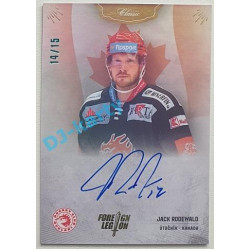 2021/22 OFS The Final Series Jack Rodewald #FL-JRW 14/15 Bonus Signature Foreign Legion
