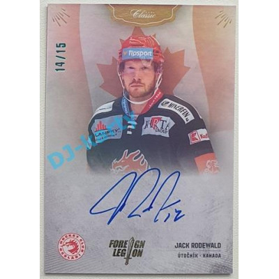 2021/22 OFS The Final Series Jack Rodewald #FL-JRW 14/15 Bonus Signature Foreign Legion