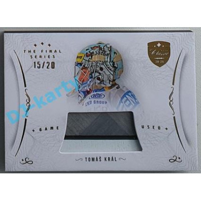 2021/22 OFS The Final Series Tomáš Král #STI-KRT 15/20 Game Used Stick Gold