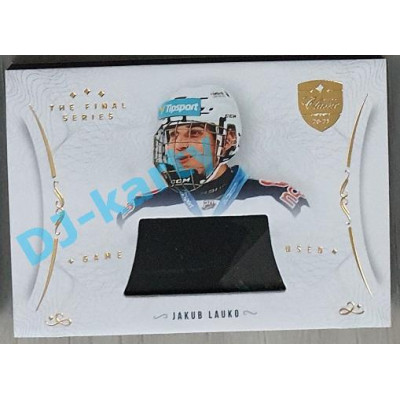 2021/22 OFS The Final Series Jakub Lauko #STI-LAJ Game Used Stick Gold PROMO