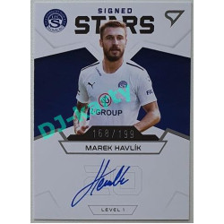 2021/22 Sportzoo Fortuna Liga Marek Havlík #S1-MH 168/199 Signed Stars level 1