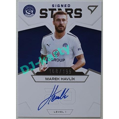 2021/22 Sportzoo Fortuna Liga Marek Havlík #S1-MH 168/199 Signed Stars level 1