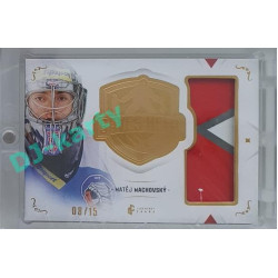 2021/22 Legendary Cards SAVES HELP MEMORABILIA SERIES #SHM-12 Matěj Machovský Memorabilia Gold 08/15