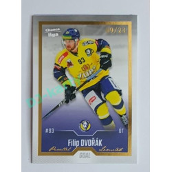 2022/23 Goal Cards Chance Liga 2. série #300 Filip Dvořák Gold 09/23