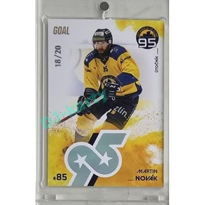 2024 Goal Cards 95. VÝROČÍ ZLÍNSKÉHO HOKEJE #ZL19 Martin Novák Parallel xx/20
