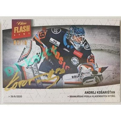 2021/22 OFS The Final Series Andrej Košarišťan #OFN-006 02/10 Bonus Signature Flash News
