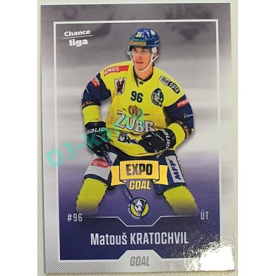 2022/23 Goal Cards Chance Liga 1. série #100 Matouš Kratochvil Expo Pardubice