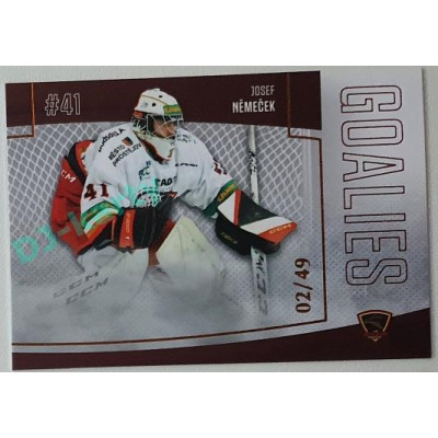 2022/23 Goal Cards Chance Liga 1. série #G-6 Josef Němeček Goalies Parallel 02/49